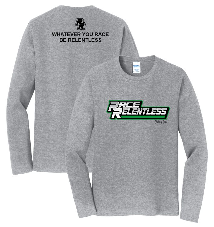 Race Relentless Team Gray Long Sleeve Shirt